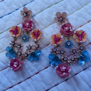 J.Crew Floral Statement Earrings
